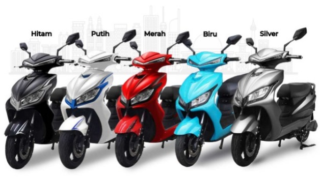 Varian Warna Motor Listrik Smoot Tempur.* (FOTO: Laman Resmi smoot.id)